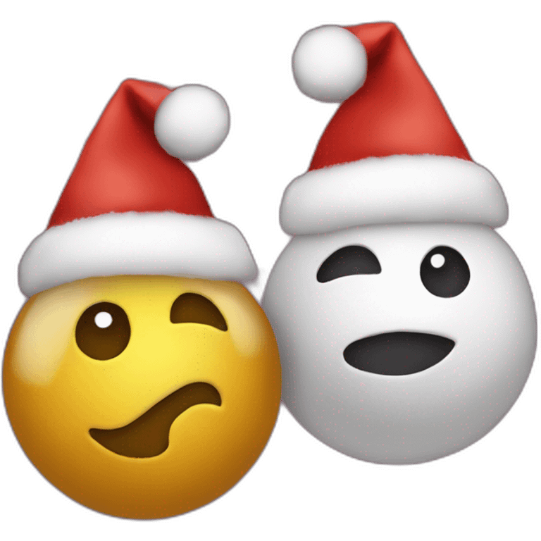 Two Christmas balls emoji