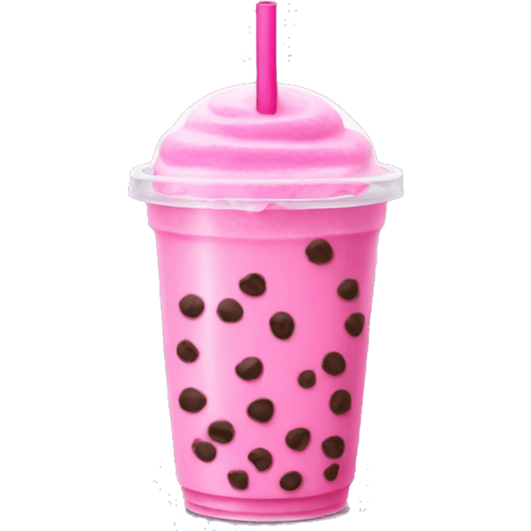 Pink Boba tea emoji