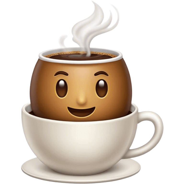 Cinematic Realistic Colombian Coffee Pop Culture Emoji, showcasing a steaming cup of rich, aromatic coffee that epitomizes Colombian culture rendered with detailed textures and warm, inviting lighting. emoji