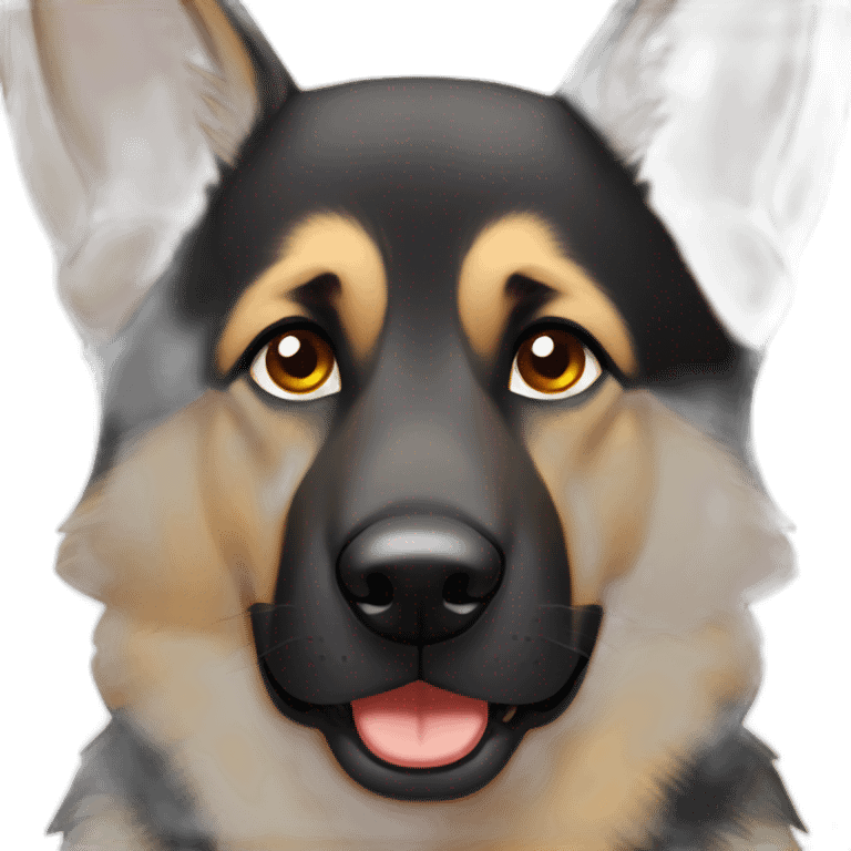 German Shepard floppy ears emoji