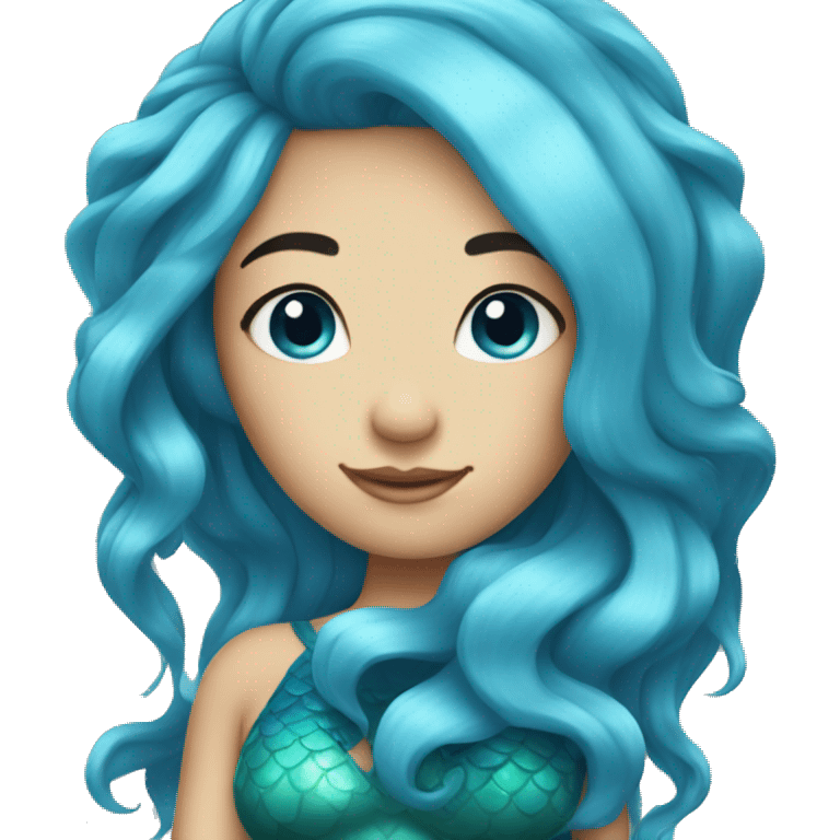 blue hair mermaid emoji