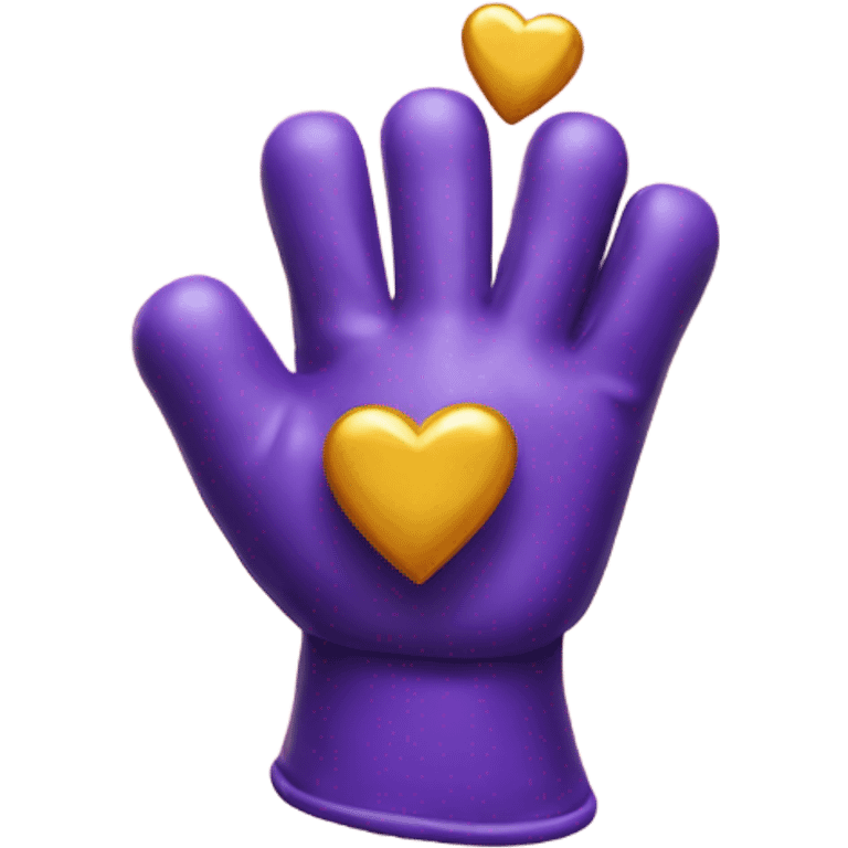 Thanos glove with love hearts  emoji