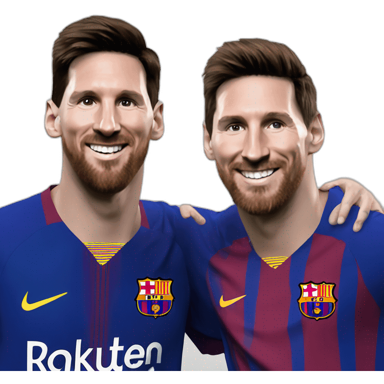 Lionel messi with Thompson emoji