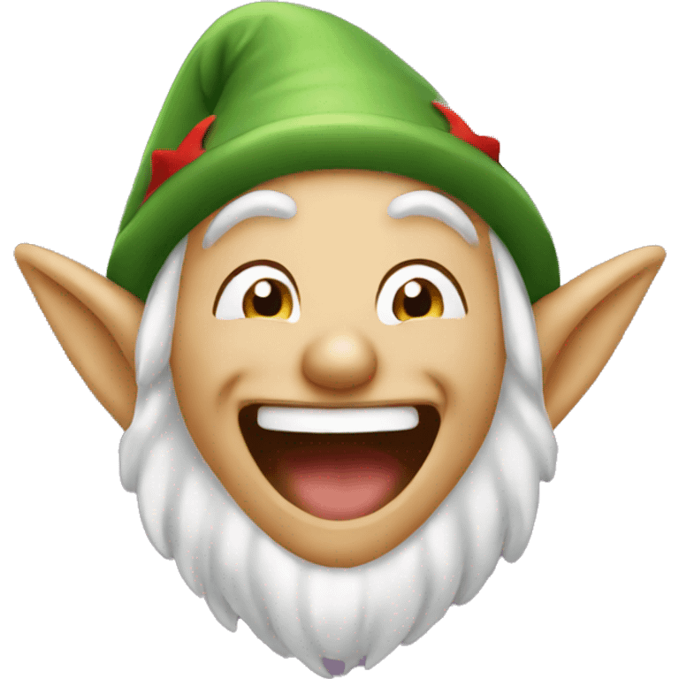 Elf laughing emoji