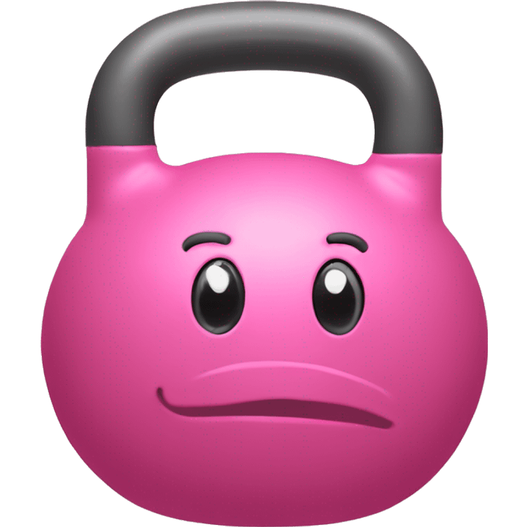 Kettlebell pink emoji