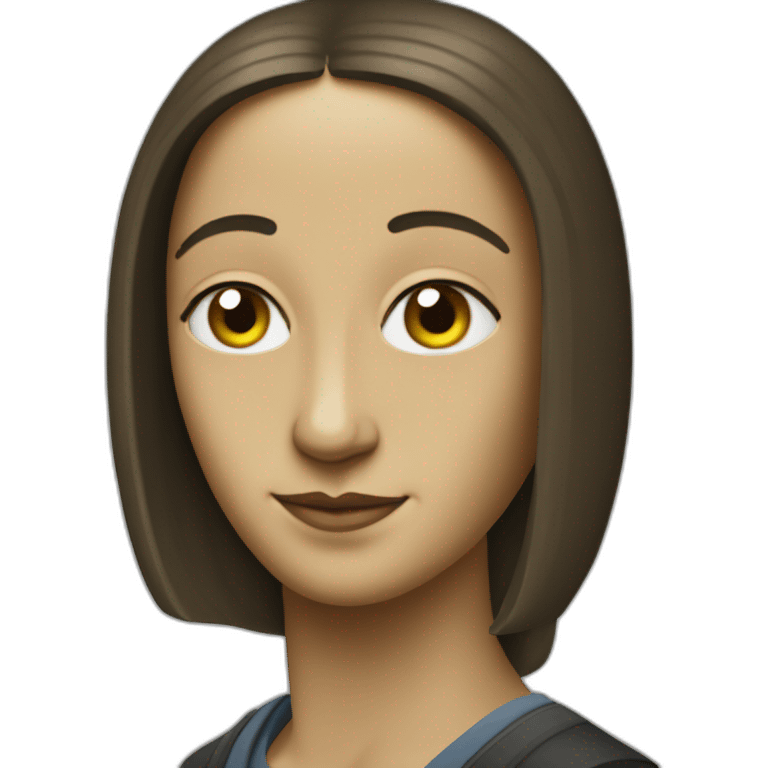 The Mona Lisa who makes sport emoji