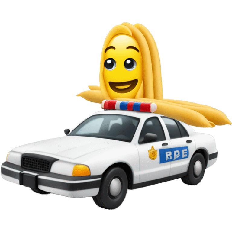 Penne a la vodka on a cop car emoji