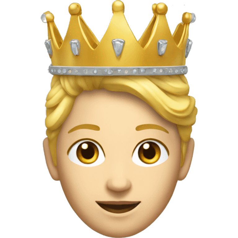 Couronne dans un thème futuriste emoji