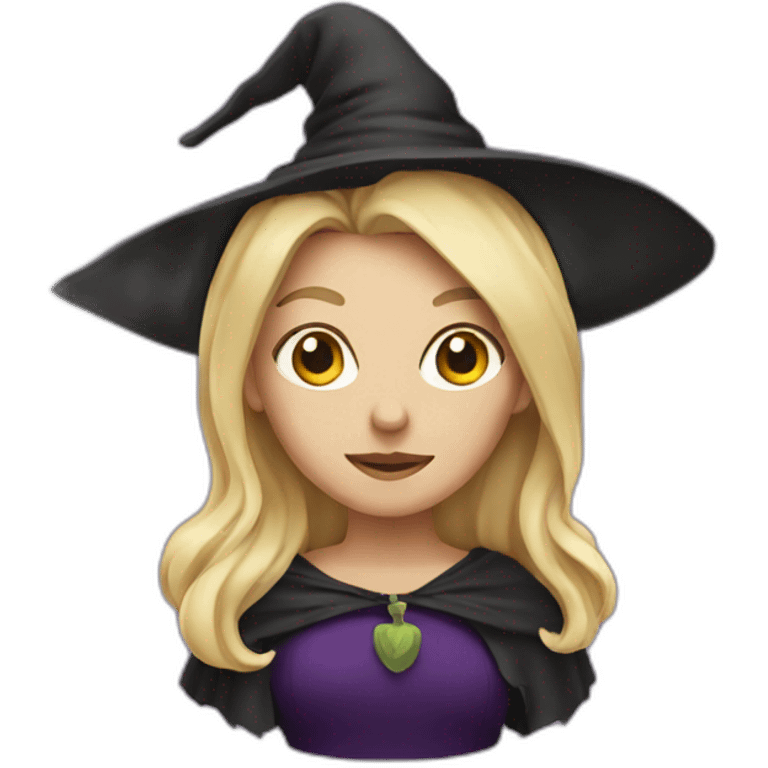 Witch with blonde hair emoji