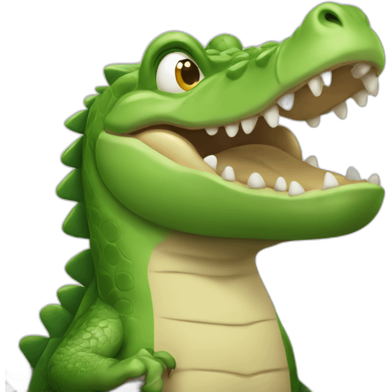 crocodile gesturing NO emoji