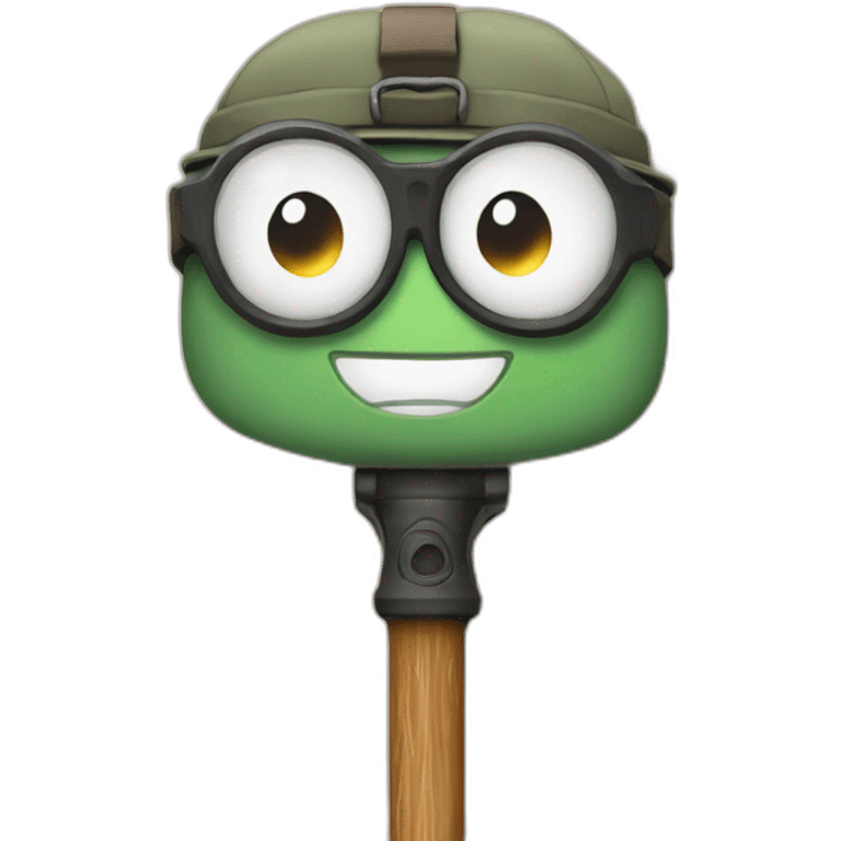 hiking stick emoji