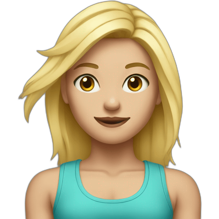 Gym blondie emoji