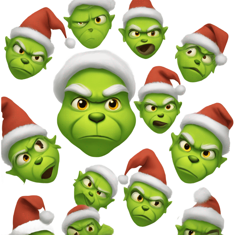 Grinch and kisses  emoji