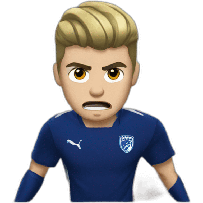 angry boy justin bieber losing fc24 match emoji