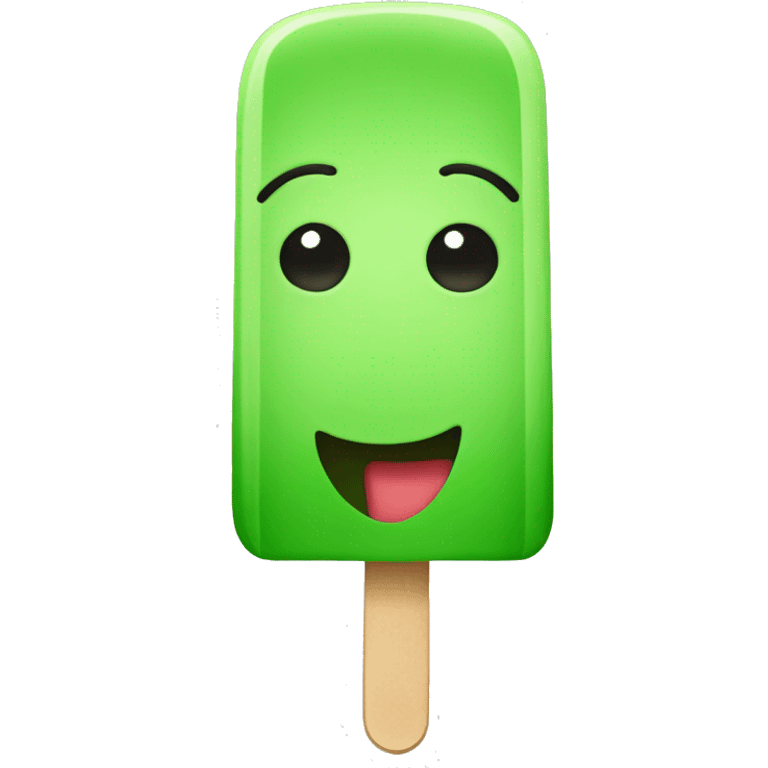 green popsicle emoji