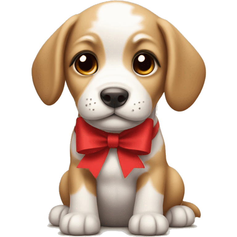 Puppy with Red Bow emoji