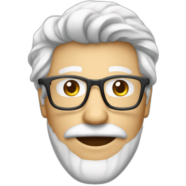 Gere um emoji de um professor jovem branco, loiro, com cabelos curtos e olhos azuis, segurando um iphone e com um quadro branco ao fundo. emoji