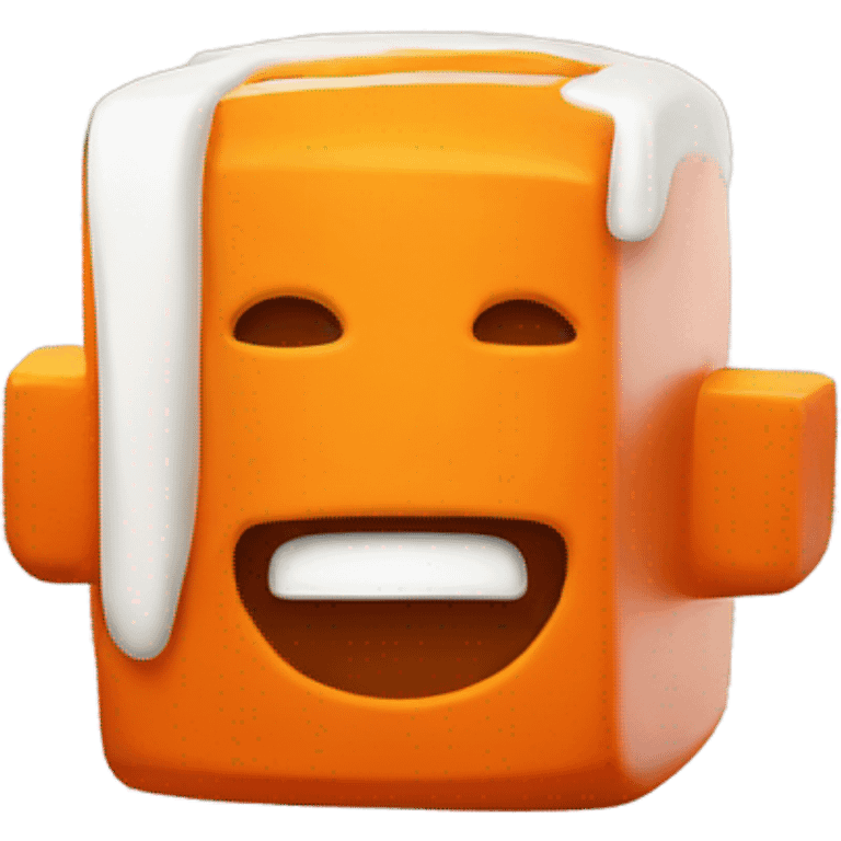 Orange blocky guy  emoji