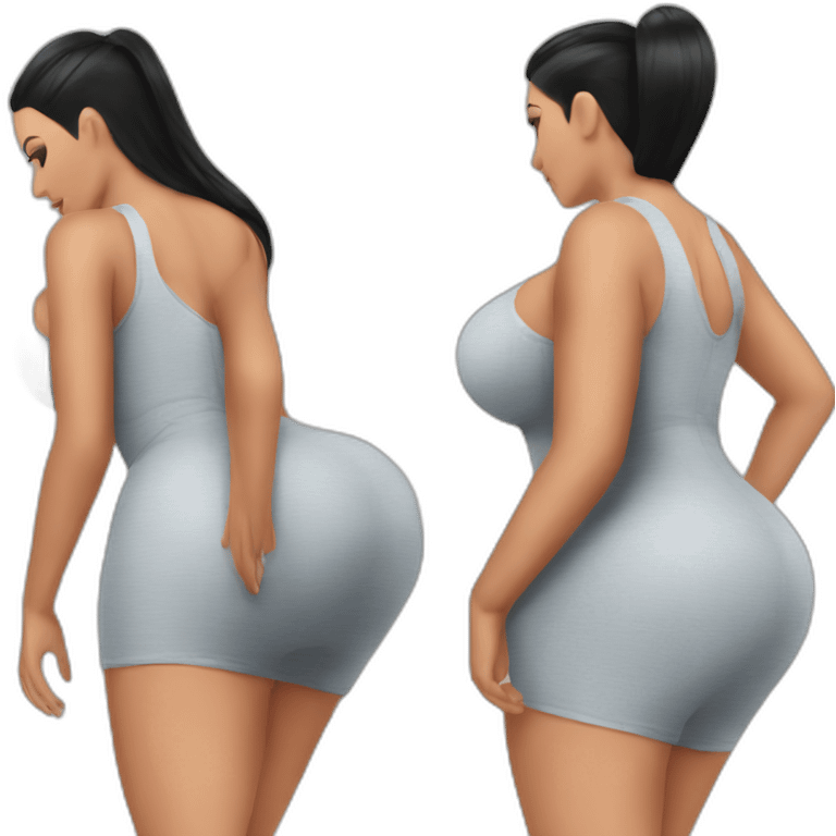 Kim kardashian big bum emoji