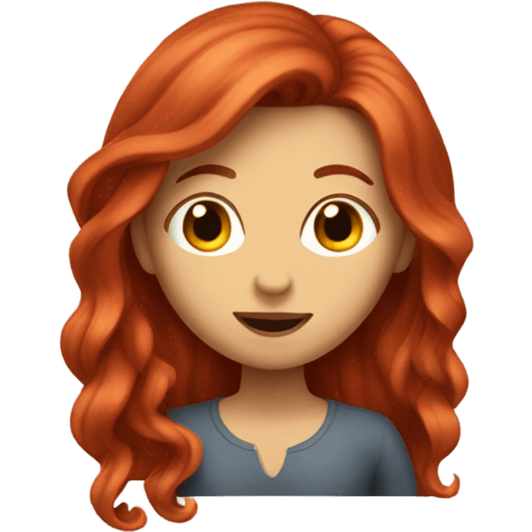 Girl with red hair  emoji