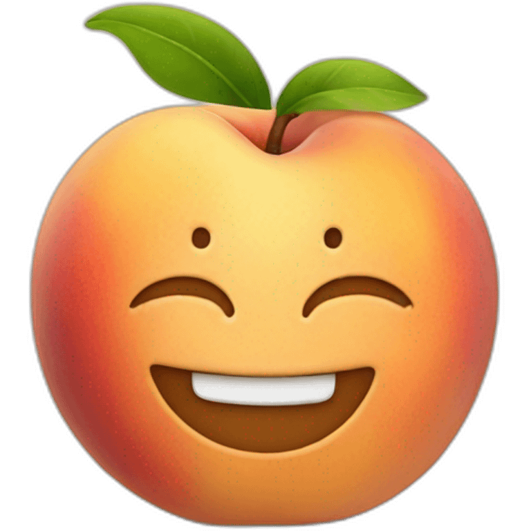 smirking peach emoji