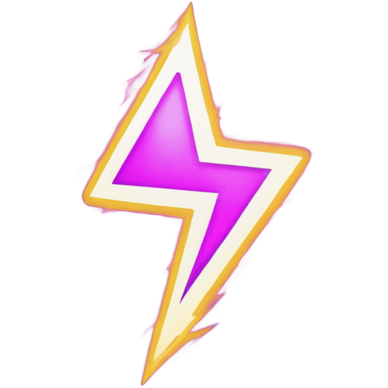 lightning bolt glowing purple  emoji