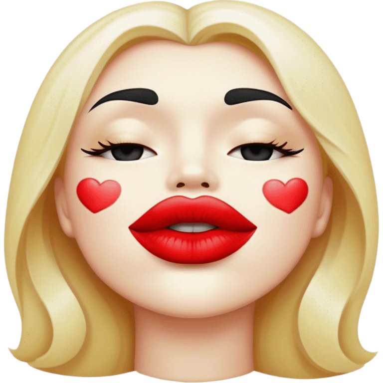 kiss print emoji