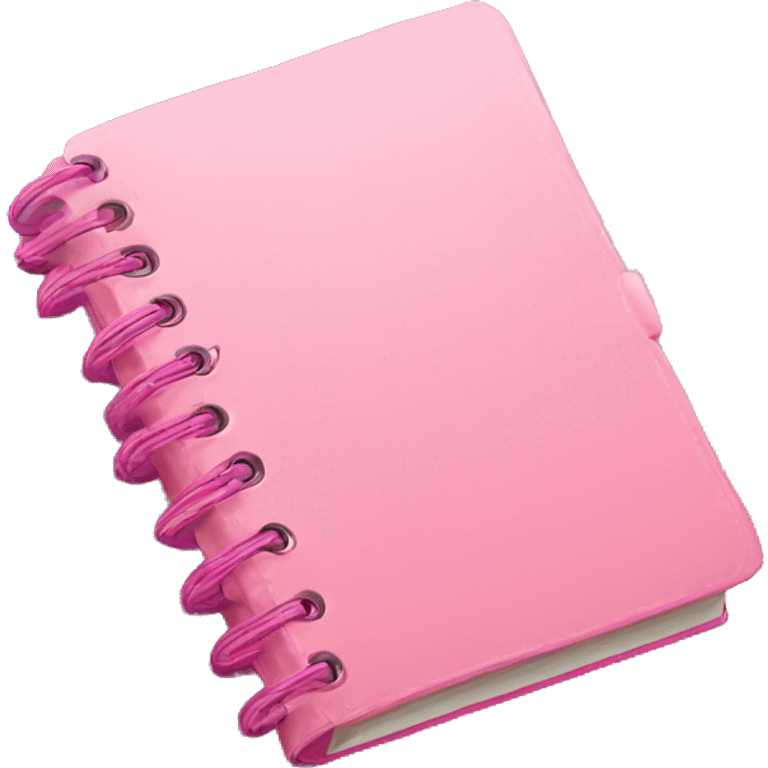 cute pink notebook realistic emoji