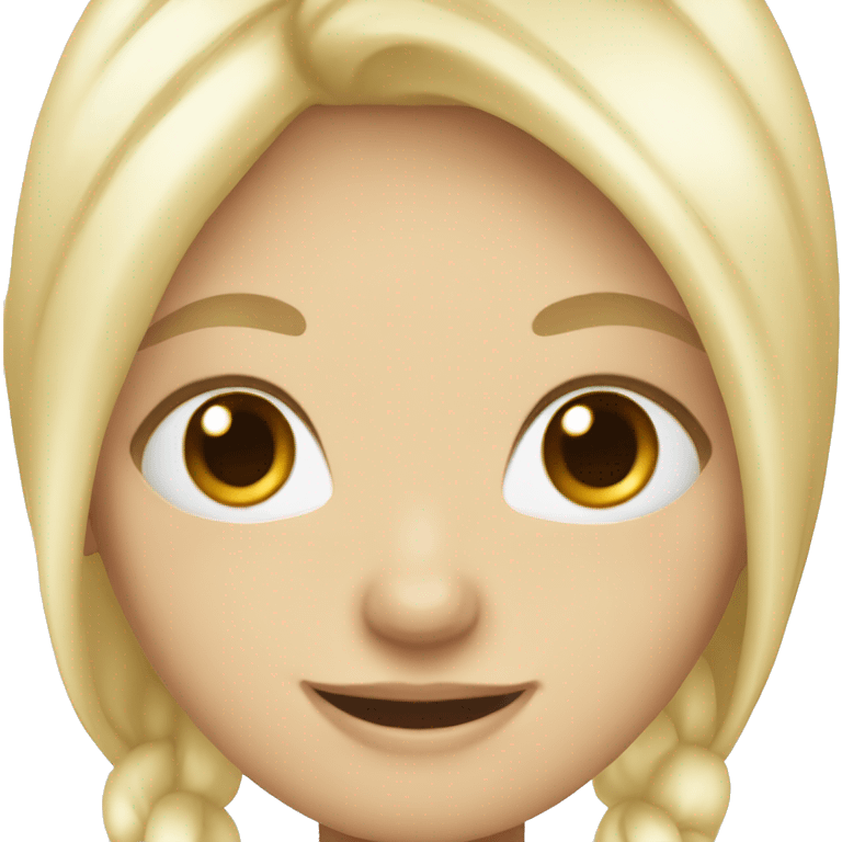 white blonde vanilla girl smiling emoji