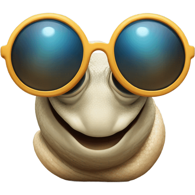 Snail with sunglasses emoji