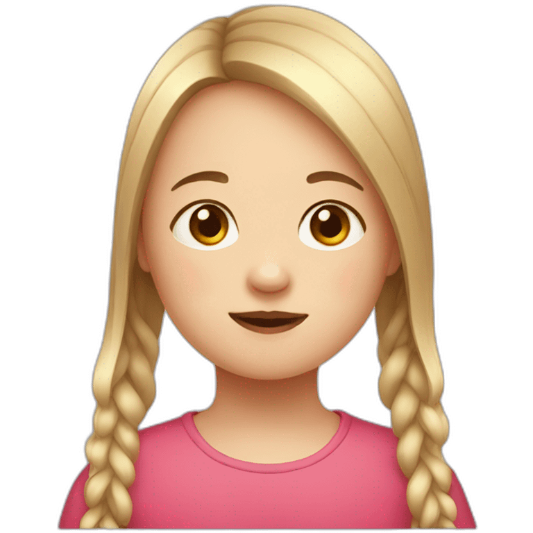 Girl with Down syndrome emoji