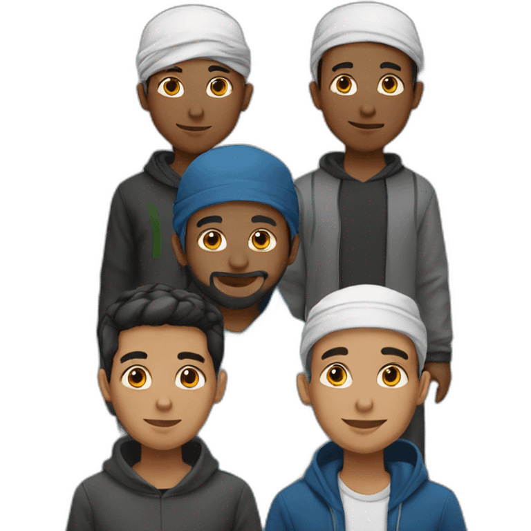 muslim boys friends emoji