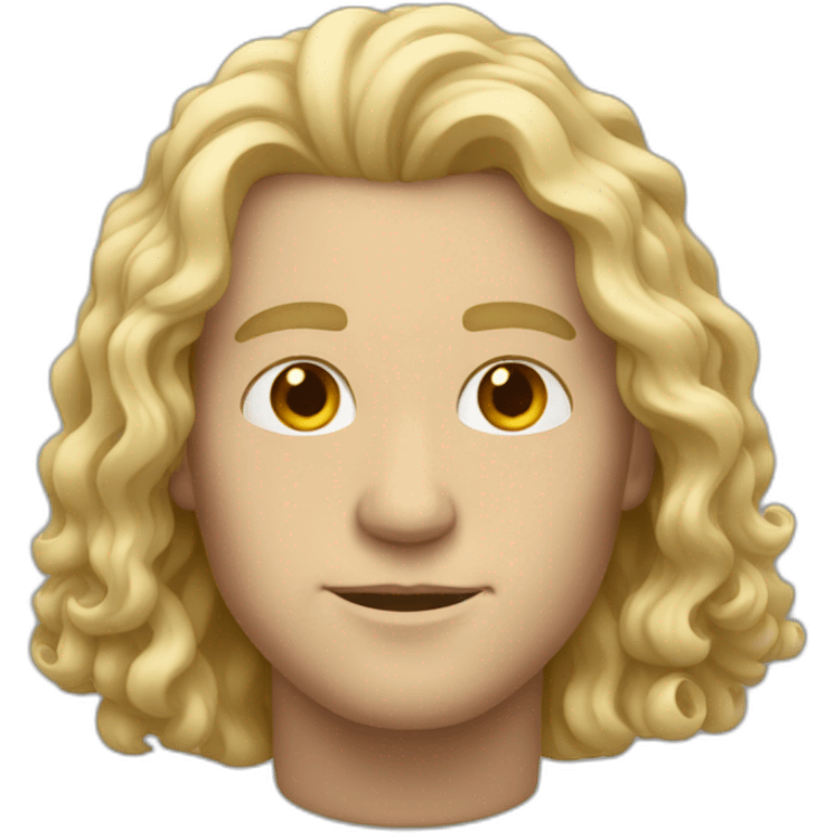 white man with light long curl hair emoji