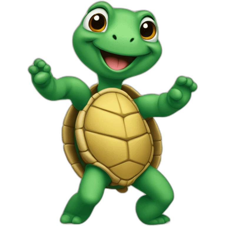 Tortue qui danse emoji