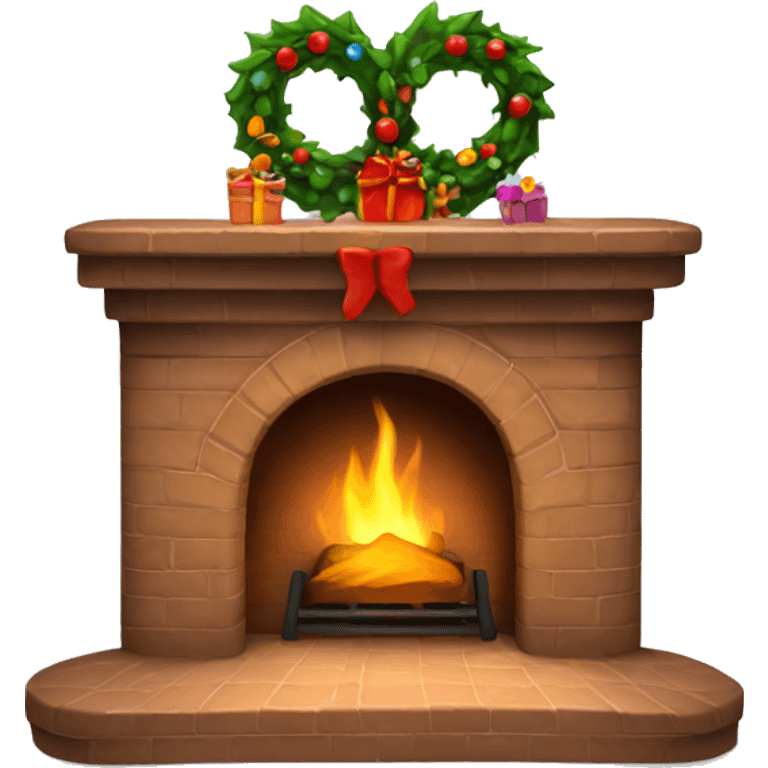 Christmas fireplace  emoji