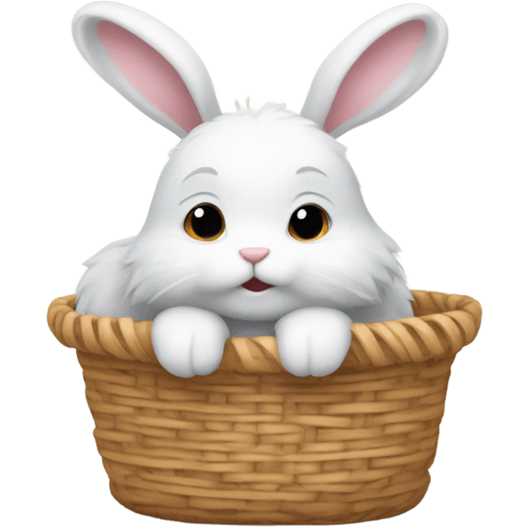 bunny in a basket emoji