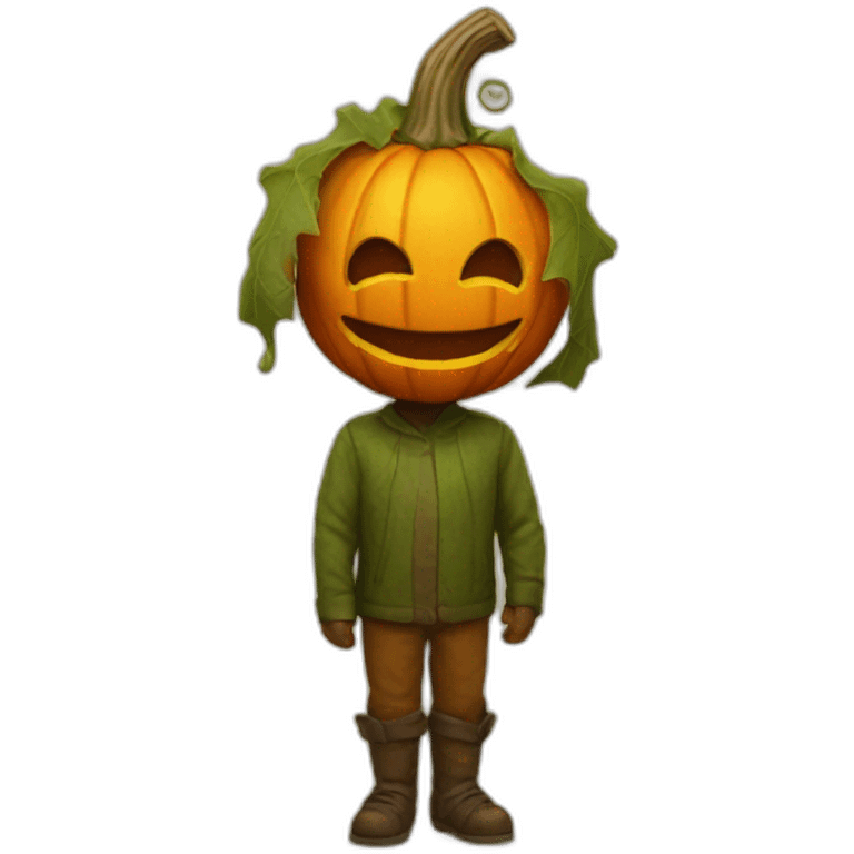 Pumpkin man emoji