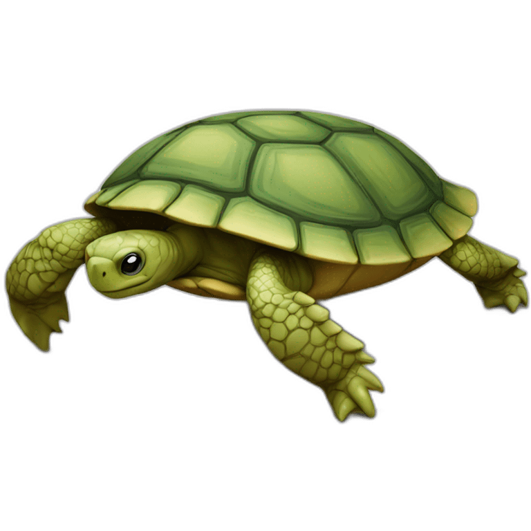 Tortue sur table emoji