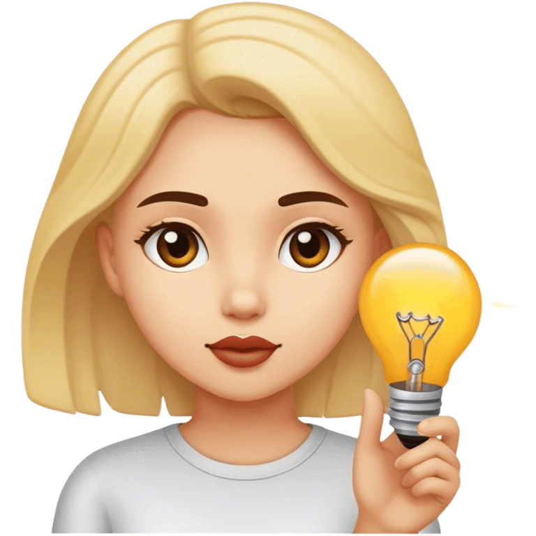 Idea girl emoji