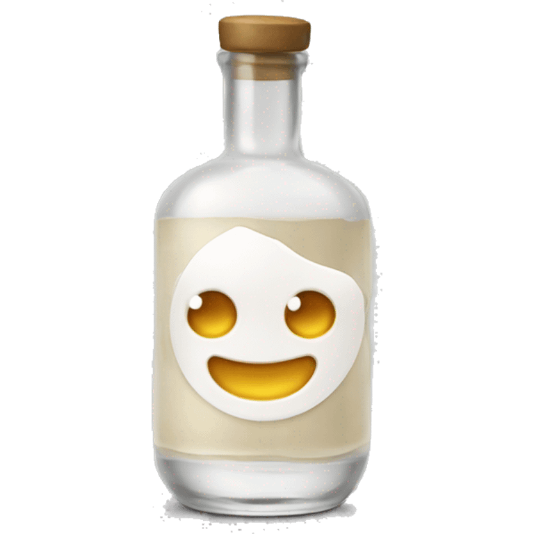 Vodka bottle with pelmeni emoji