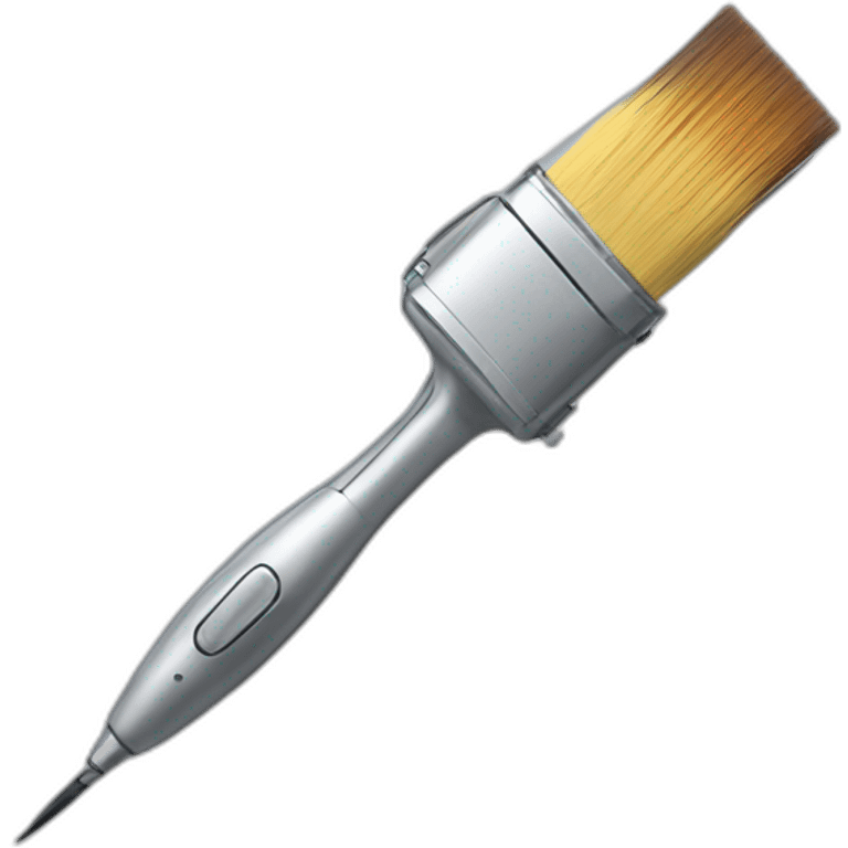 robotic ai paintbrush emoji