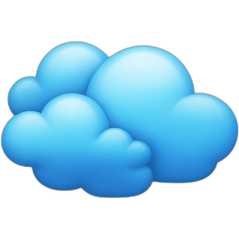 Blue clouds emoji