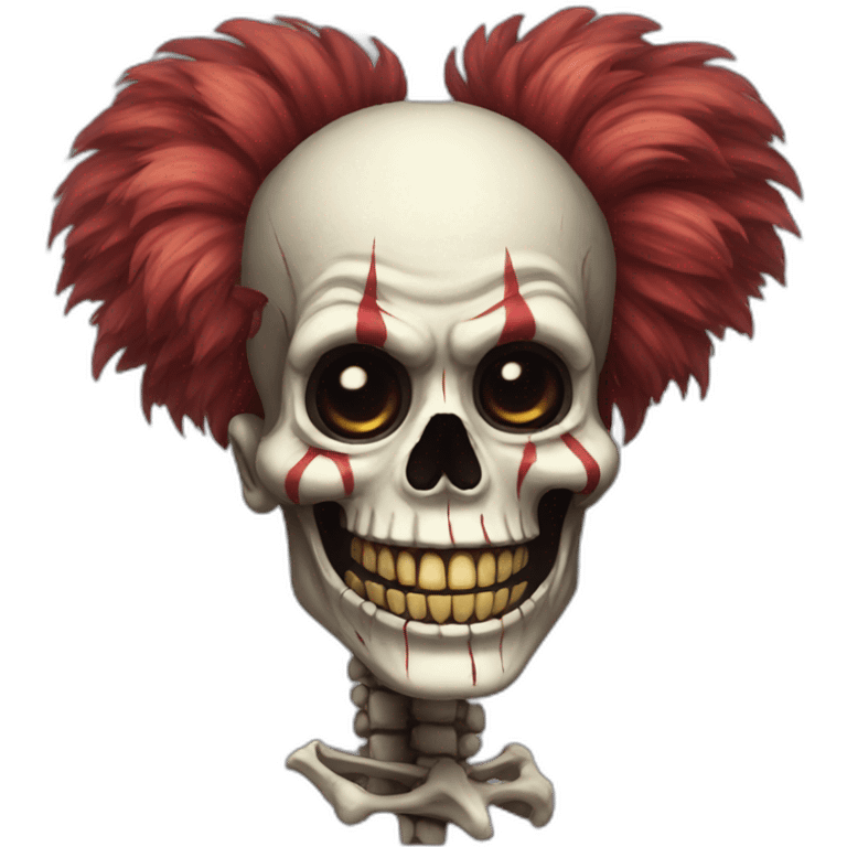 skeleton clown emoji