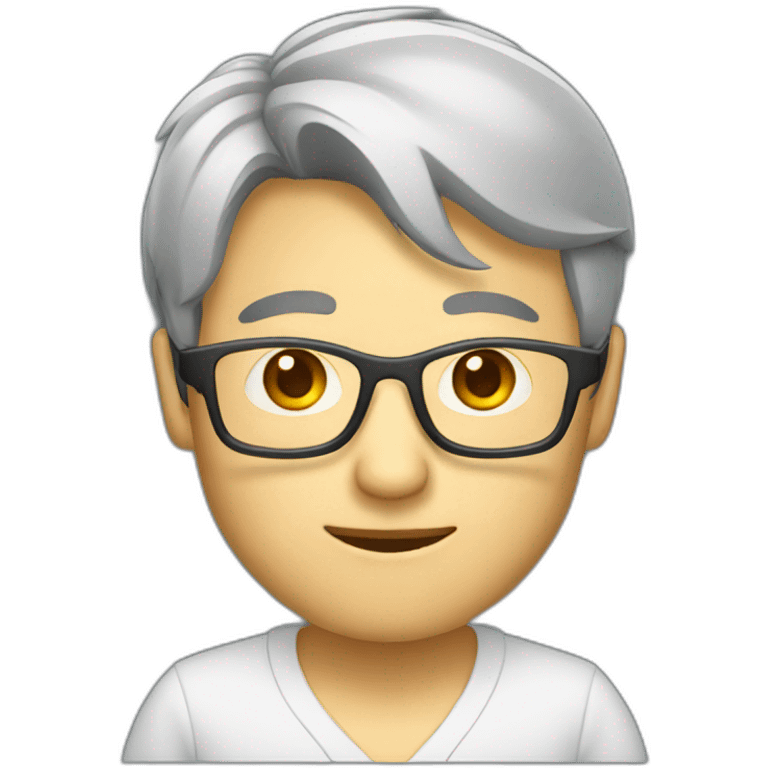 chinese thin glasses developer emoji