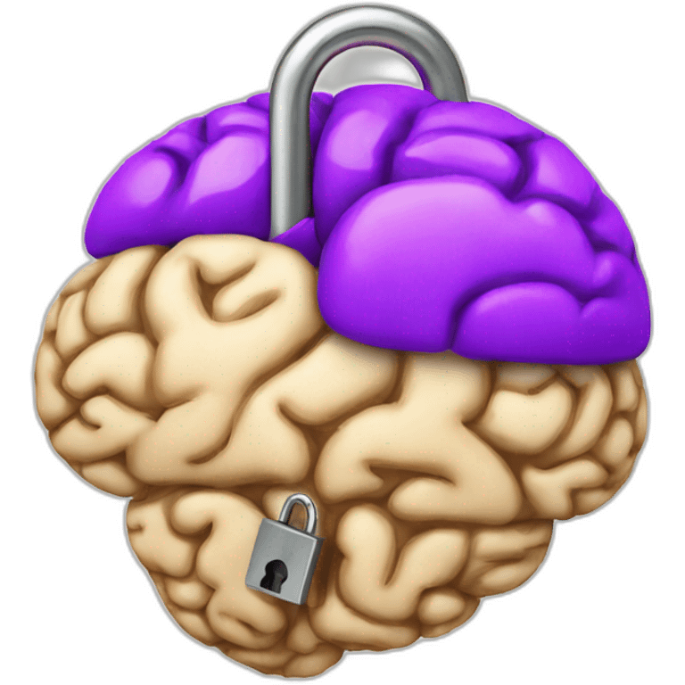 brain with padlock emoji