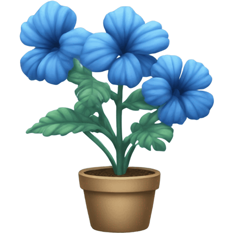 Blue daze plant  emoji