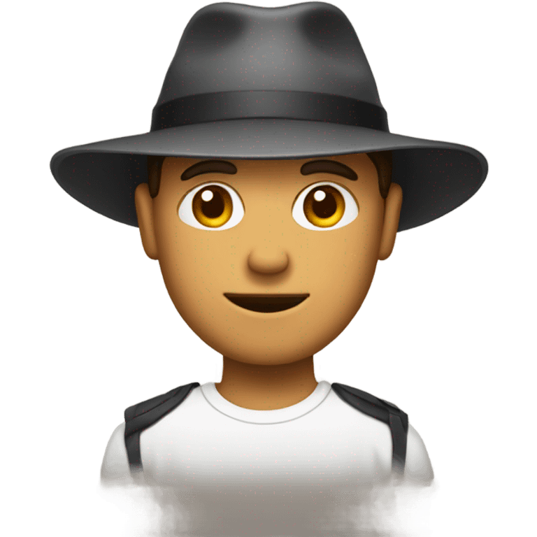 Guy wearing hat emoji