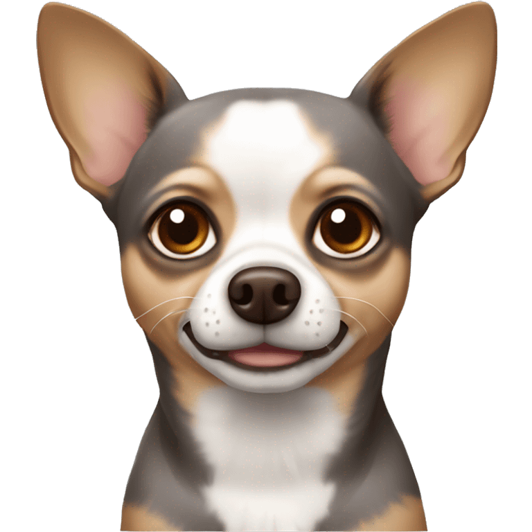 Chihuahua gray and brown dog  emoji