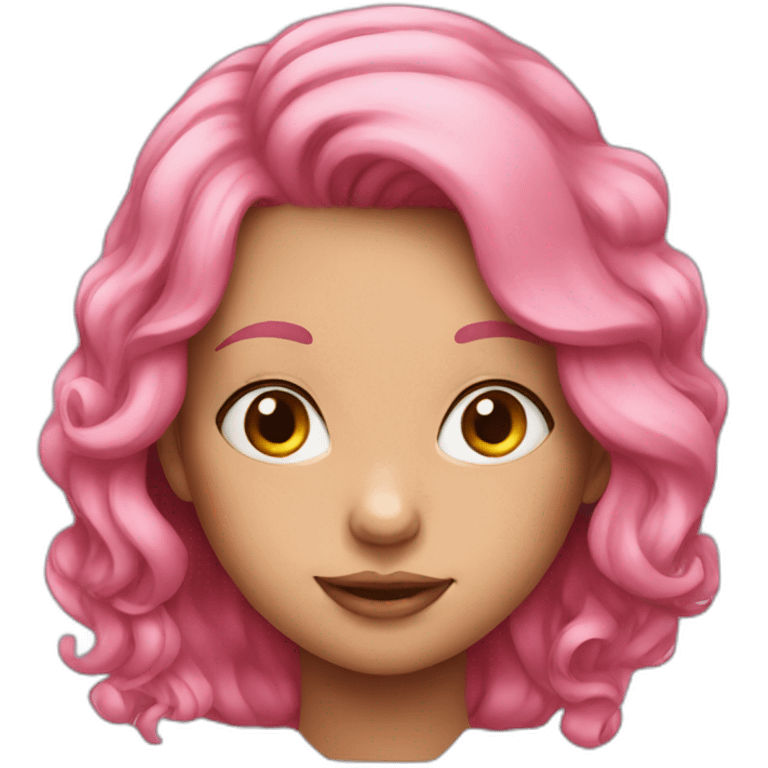 girl with pink hair emoji