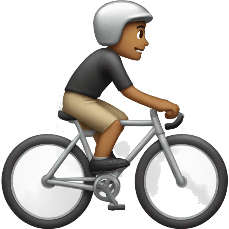 person riding bicycle in platinum armo emoji